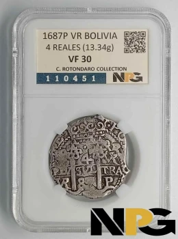 1687PTS VR Bolivia 4 Reales