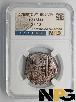 1769PTS VY Bolivia 8 Reales 1769PTS VY Bolivia 8 Reales
