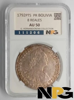 1792 Bolivia 8 Reales 1792 Bolivia 8 Reales