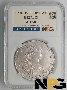 1794PTS PR Bolivia 8 Reales 1794PTS PR Bolivia 8 Reales