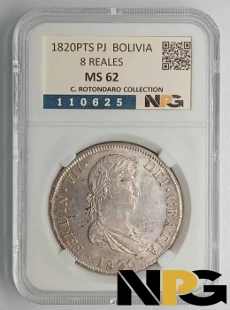 1820PTS Bolivia 8 Reales