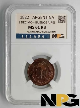 1822 Argentina 1 DECIMO 1822 Argentina 1 DECIMO