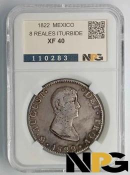 1822 Mexico 8 Reales Iturbide