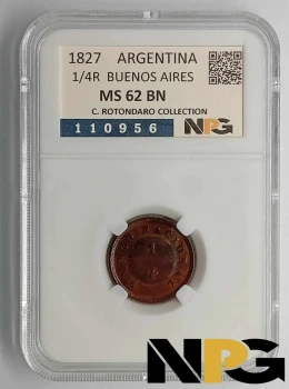 1827 Argentina 1/4 Real 1827 Argentina 1/4 Real