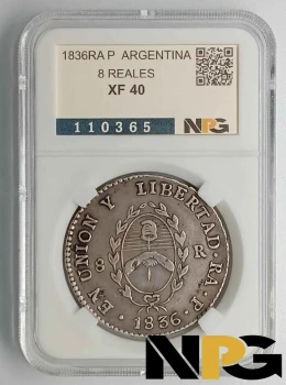 1836RA P Argentina 8 Reales