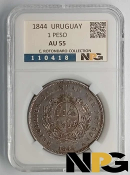 1844 Uruguay 1 Peso