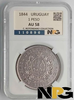 1844 Uruguay 1 Peso 1844 Uruguay 1 Peso