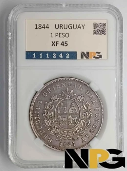 1844 Uruguay 1 Peso 1844 Uruguay 1 Peso