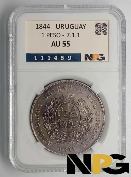 1844 Uruguay 1 Peso 1844 Uruguay 1 Peso