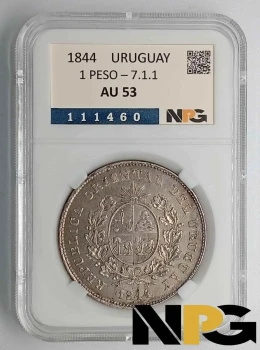 1844 Uruguay 1 Peso 1844 Uruguay 1 Peso
