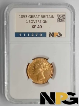 1853 GREAT BRITAIN 1 Sovereign 1853 GREAT BRITAIN 1 Sovereign