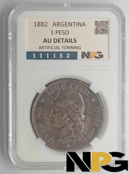 1882 Argentina 1 Peso 1882 Argentina 1 Peso