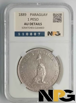 1889 Paraguay 1 Peso