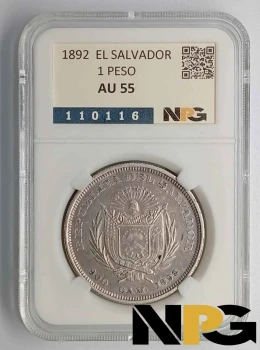 1892 El Salvador 1 Peso