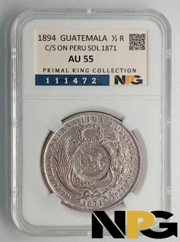 1894 Guatemala 1/2 Real 1894 Guatemala 1/2 Real