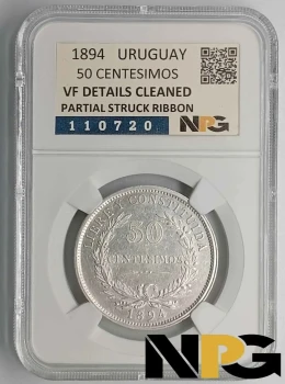 1894 Uruguay 50 Centesimos
