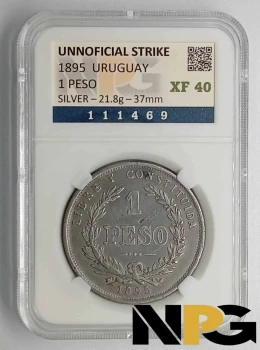 1895 Uruguay 1 Peso 1895 Uruguay 1 Peso