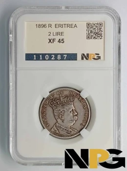 1896 R Eritrea 2 Lire