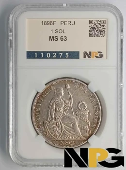 1896F Peru 1 SOL