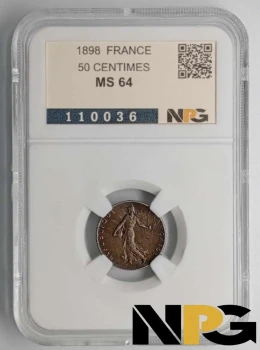 1898 France 50 Centimes