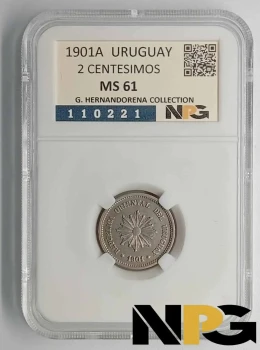 1901A Uruguay 2 Centesimos