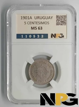 1901A Uruguay 5 Centesimos