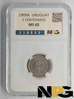 1909A Uruguay 2 Centesimos