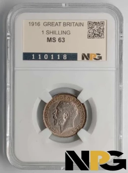 1916 Great Britain 1 Shilling