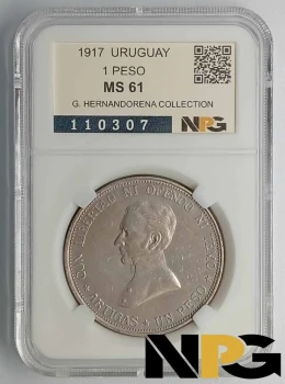 1917 Uruguay  1 PESO