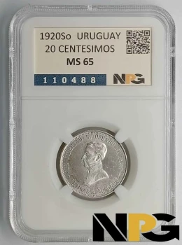 1920So Uruguay 20 Centesimos