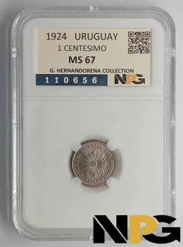 1924 Uruguay 1 Centesimo