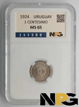 1924 Uruguay 1 Centesimo