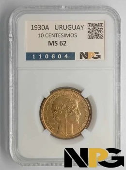 1930 Uruguay 10 Centesimos