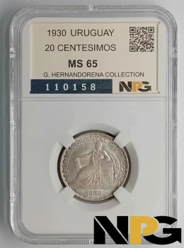 1930 Uruguay 20 Centesimos