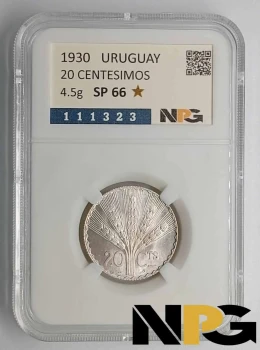 1930 Uruguay 20 Centesimos