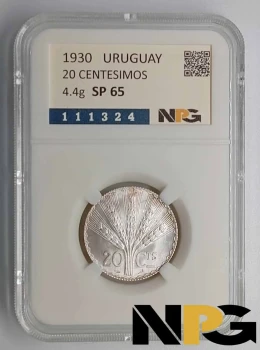 1930 Uruguay 20 Centesimos