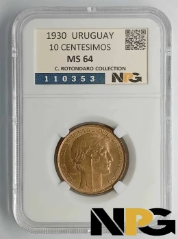 1930 Uruguay 10 Centesimos