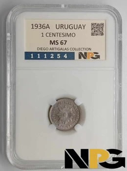 1936A Uruguay 1 Centesimo 1936A Uruguay 1 Centesimo