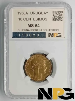 1936A Uruguay 10 Centesimos