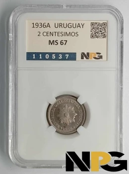 1936A Uruguay 2 Centesimos