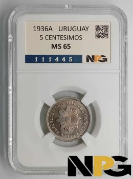 1936A Uruguay 5 Centesimos 1936A Uruguay 5 Centesimos