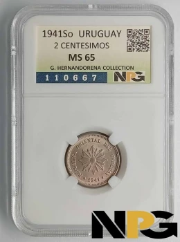 1941So Uruguay 2 Centesimos