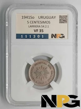 1941So Uruguay 5 CENTESIMOS 54.2.1