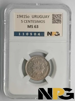 1941So Uruguay 5 Centesimos