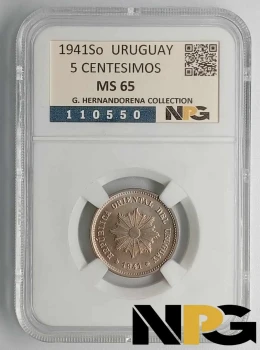 1941So Uruguay 5 Centesimos
