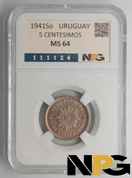 1941So Uruguay 5 Centesimos 1941So Uruguay 5 Centesimos