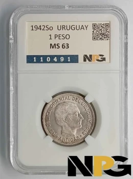 1942So Uruguay 1 Peso