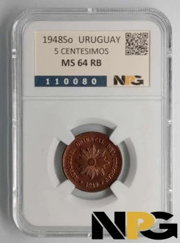 1948 Uruguay 5 Centesimos