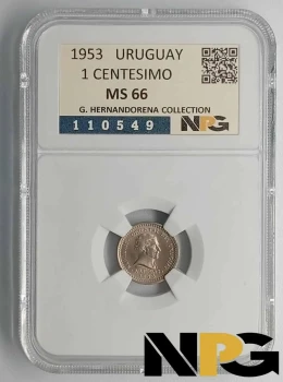 1953 Uruguay 1 Centesimo