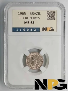 1965 Brazil 50 Cruzeiros